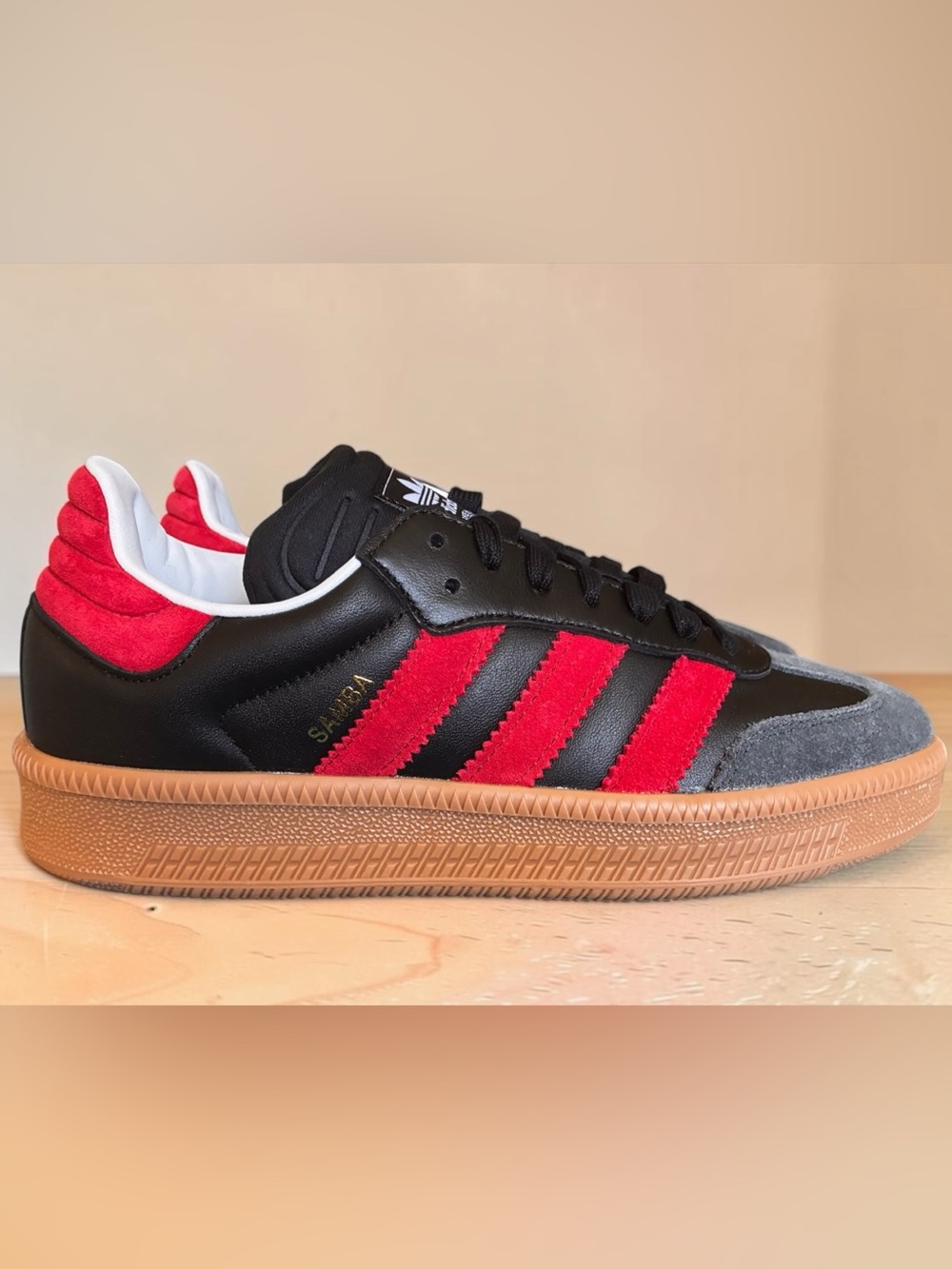 adidas Samba XLG Core Black Better Scarlet Men’s Size 7.5 / Women’s 8.5 US NEW